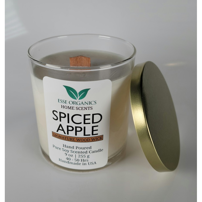 SPICED APPLE SIGNATURE WOOD WICK SCENTED CANDLE